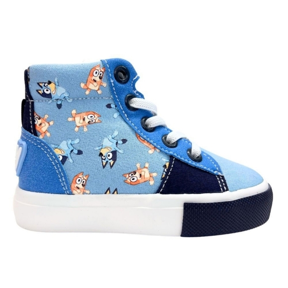 🔹️Bluey 🔹️- Toddler Hightop Sneaker - Bluey - Blue NWT! ✨️💙 - Picture 1 of 9